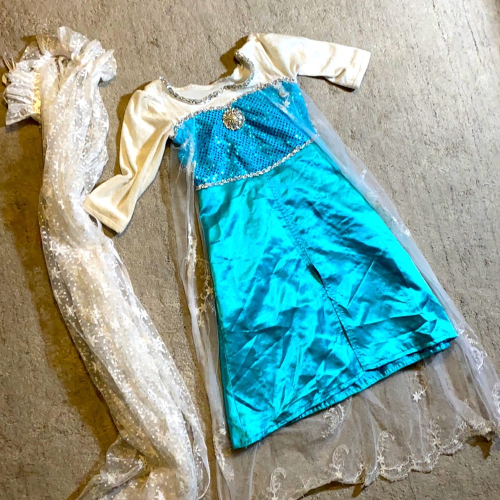 Handmade Disney Elsa Frozen ice dress up costume